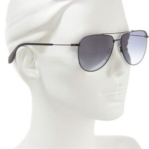 Rag & Bone Aviator Sunglasses Black Frame